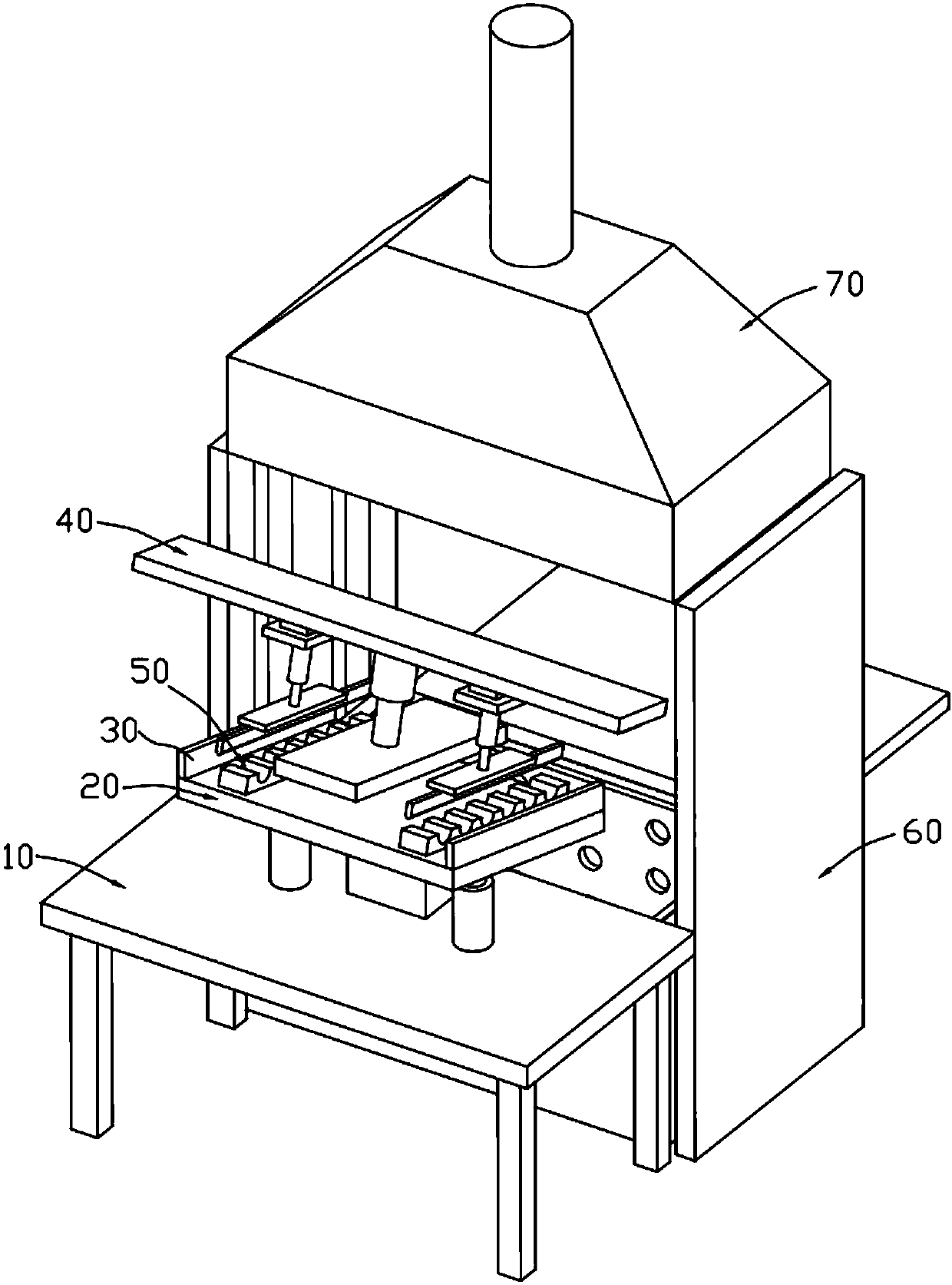 Soaking type peeling device