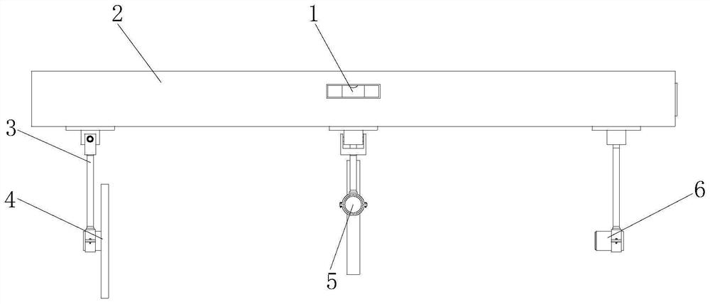 A complete vehicle chassis of an aerial vehicle with a level detection function