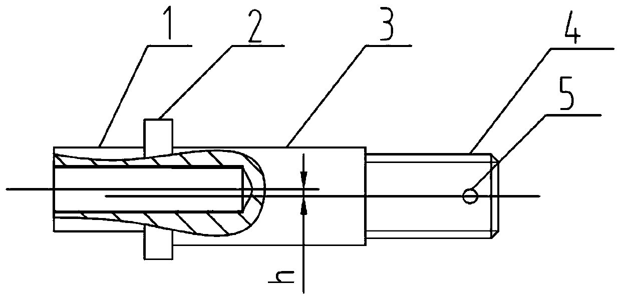 Self-compensating contact heel group for railway