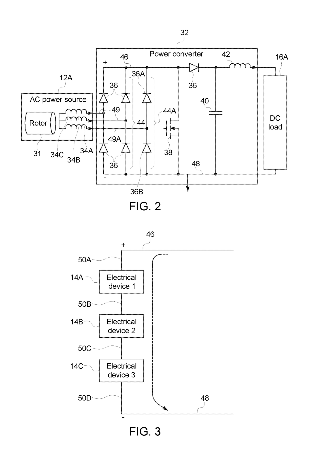 Cascaded electrical device bus structure systems and methods