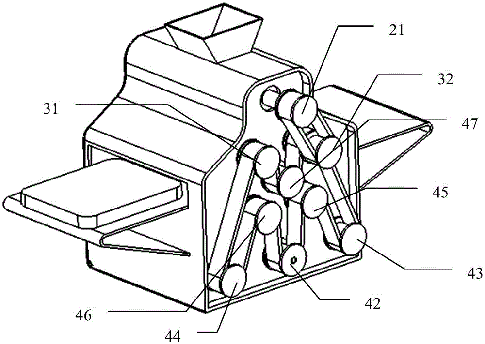 Toast sauce smearing machine