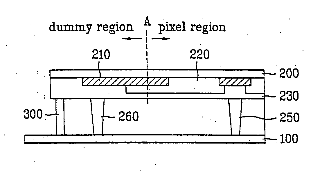 Liquid crystal display panel having dummy column spacer with opened portion