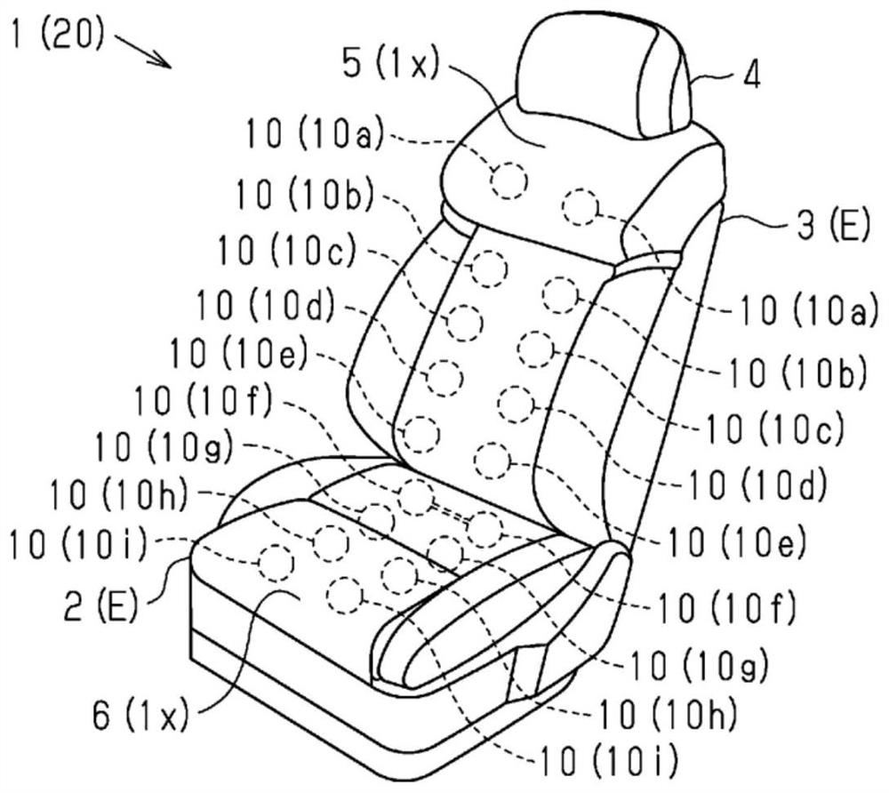 Vehicle seat device