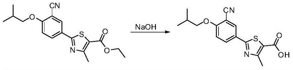 Preparation method of febuxostat intermediate