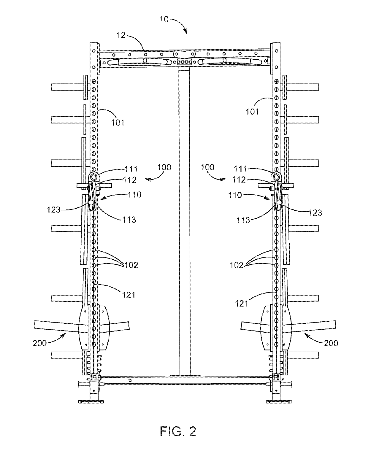 High-Low Pulley Rack System for Weight Machine
