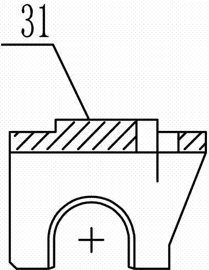 Lever type pneumatic cradle of roving machine