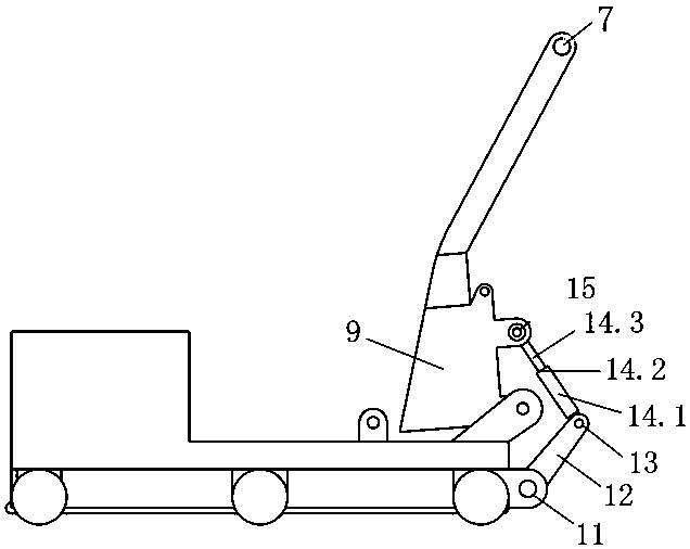 Two-degree-of-freedom chain bucket type electrically-controlled trenching machine
