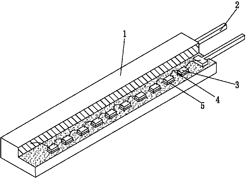 Packaging method of LED filament and LED filament