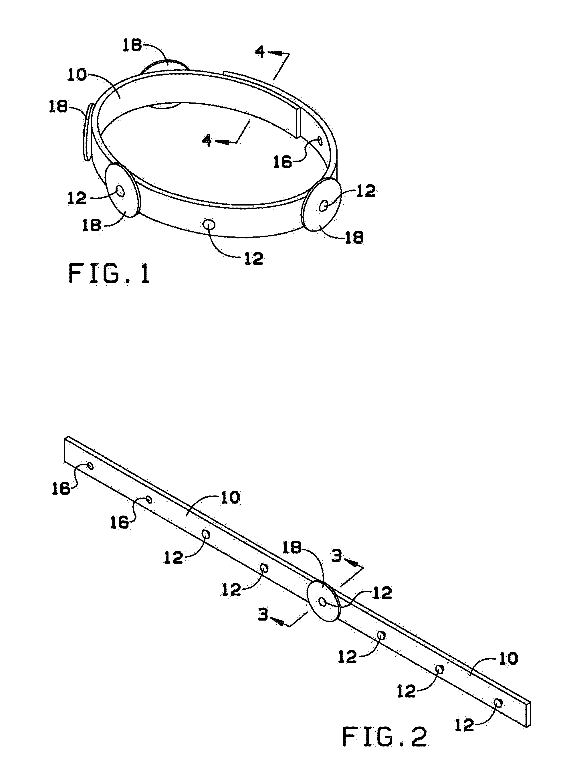 Accessories with protrusions allowing for the attachment of washers or similar charms with center holes