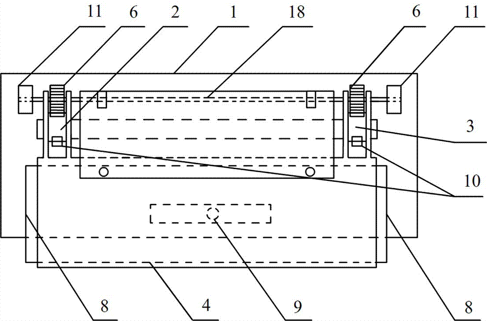 Display double-layer lifting bracket based on gear transmission