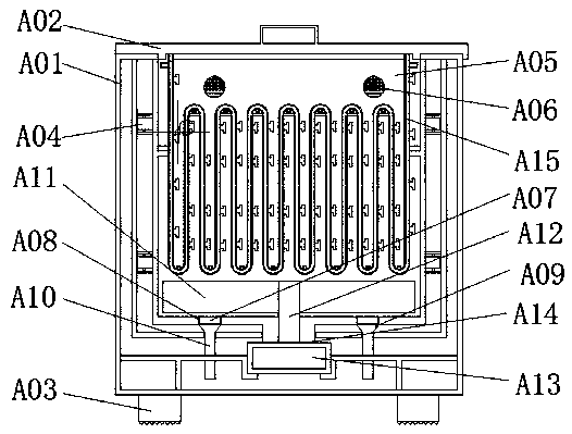 Stirring device for producing clothing fabric