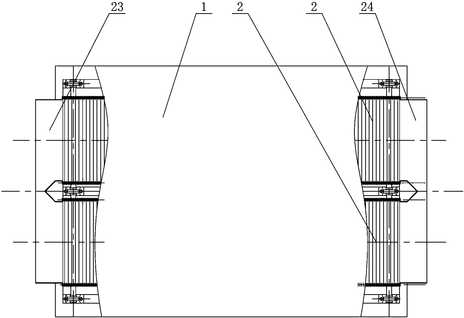 Tunnel type sterilizing drier