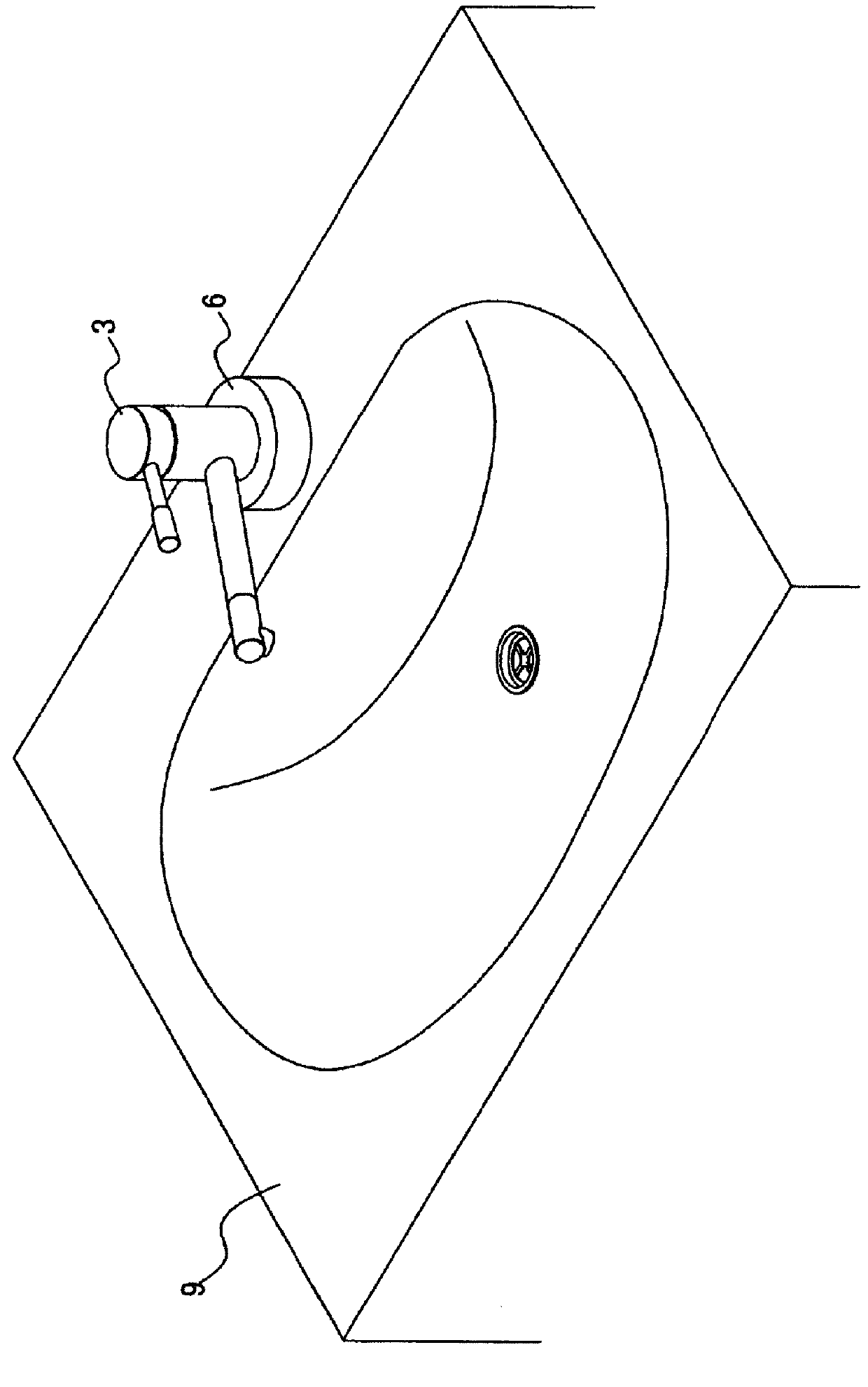 Installation structure of countertop faucet