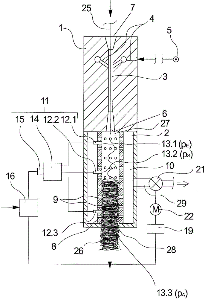 Method and device for crimping a multifilament thread