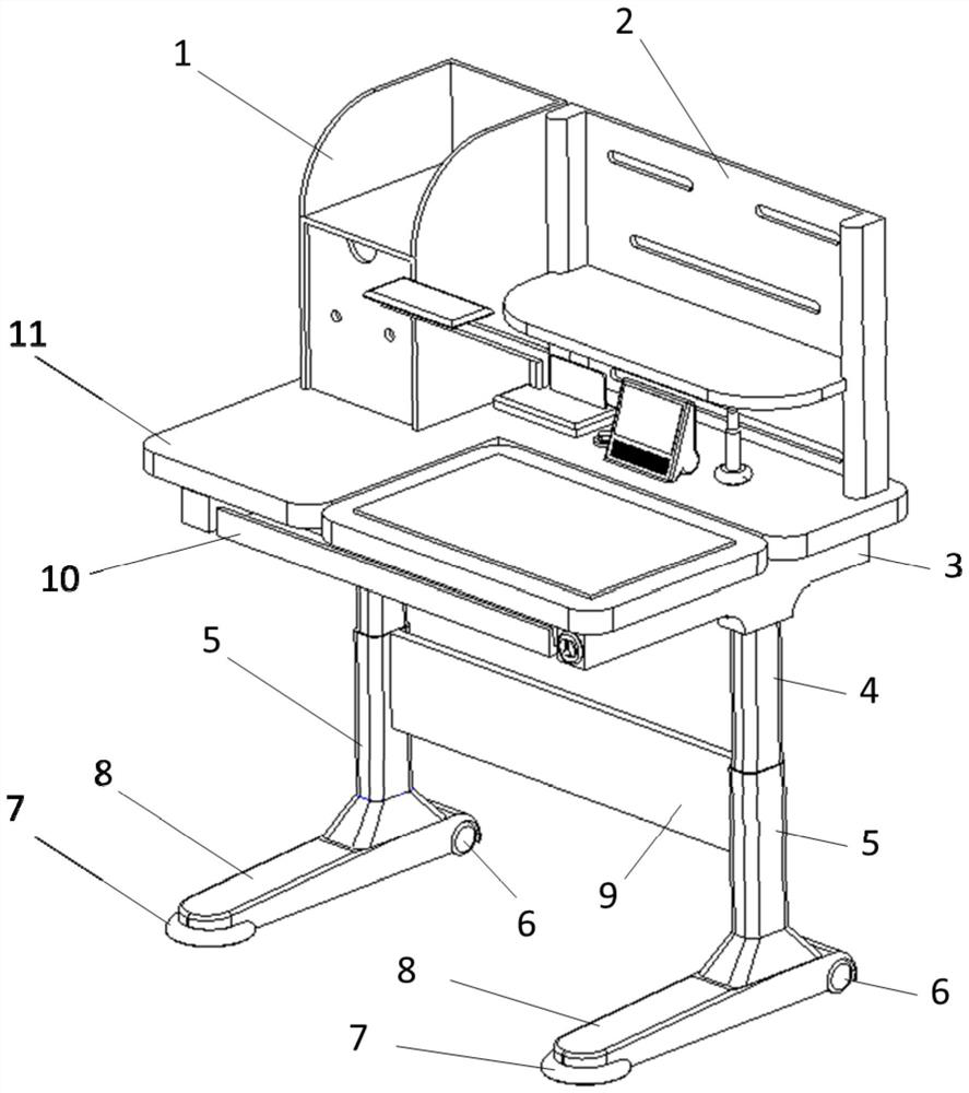 Intelligent child learning and training functional desk