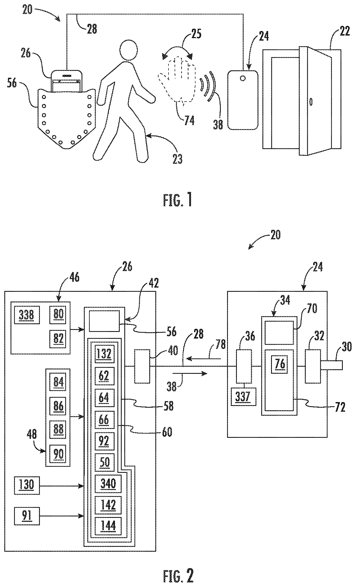 Knocking gesture access control system