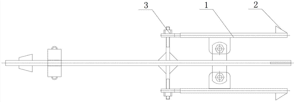 Pull rod for air vent middle sleeve