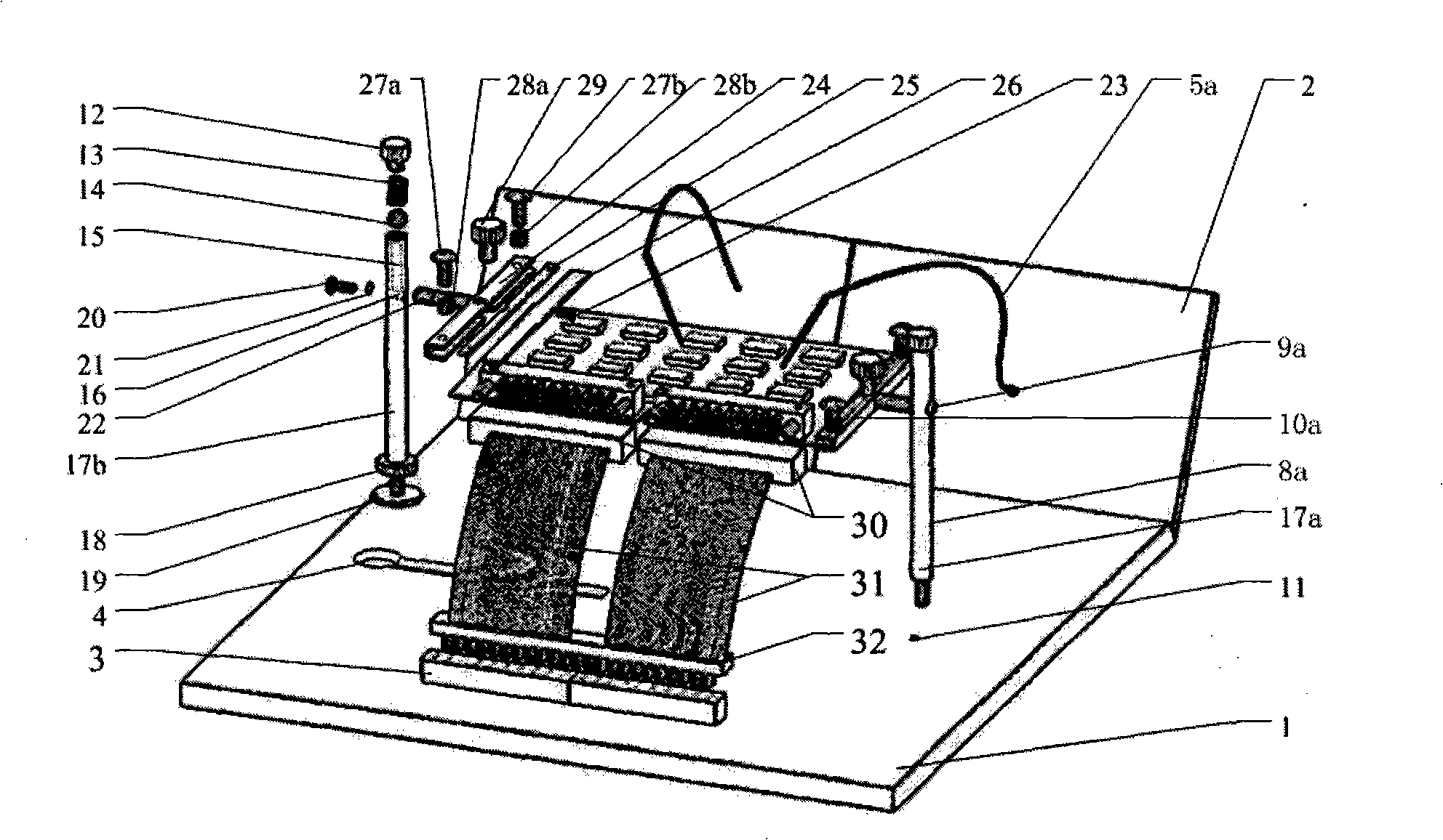 Rotary type flexible circuit board testing jig