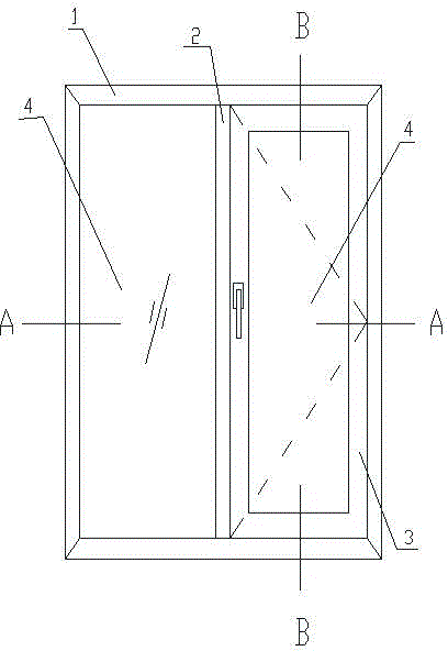 Aluminum alloy outward opening window with good sealing performance