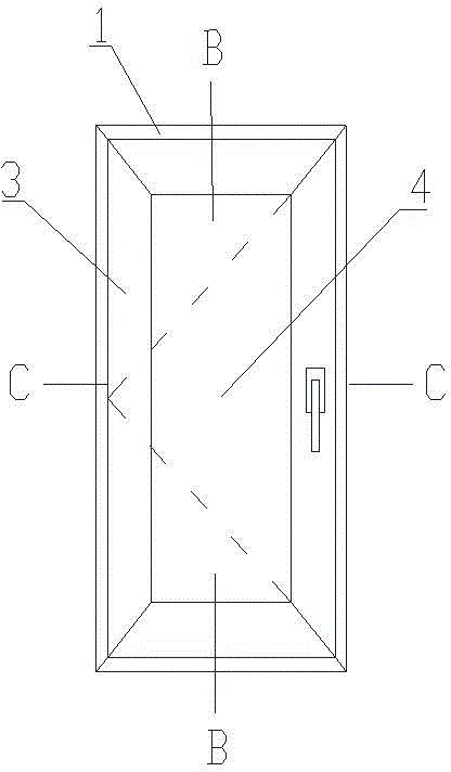 Aluminum alloy outward opening window with good sealing performance