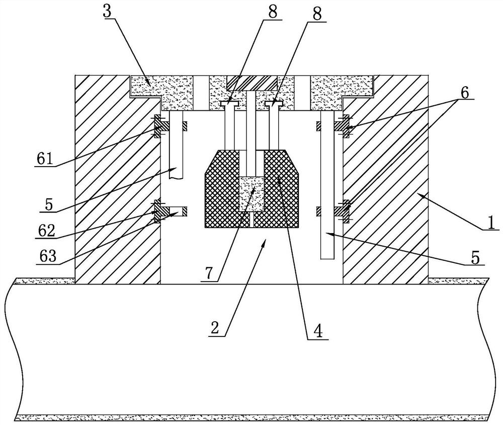 Safe municipal drainage well lid with floating warning function