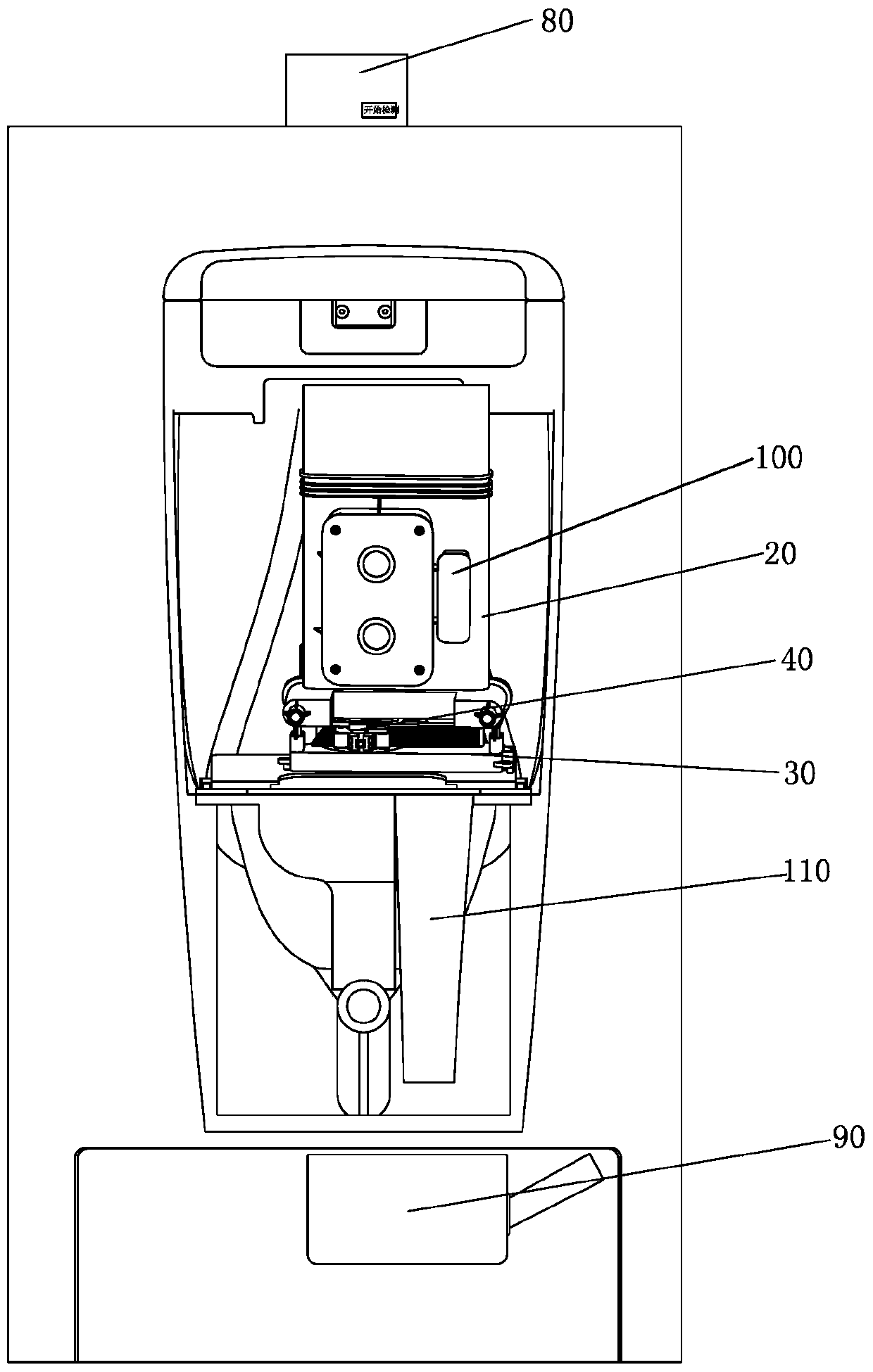Urine testing device and urine testing method thereof