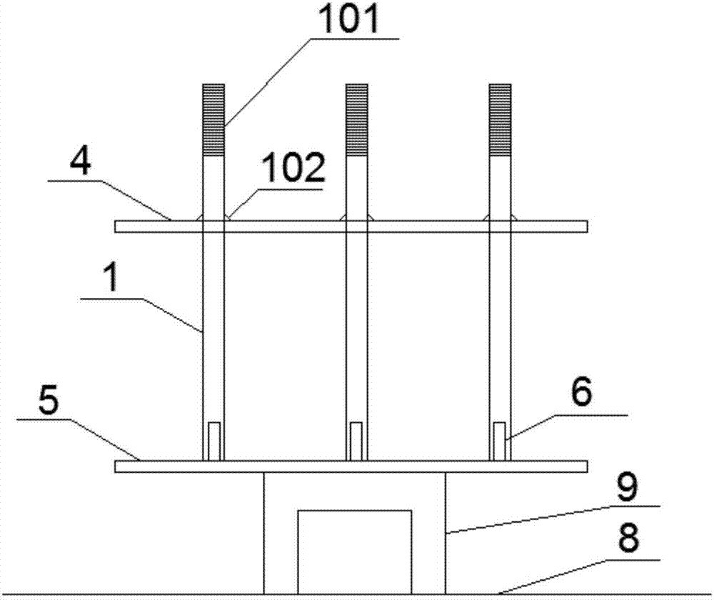 Annular bolt installation method for metallurgical industry furnace body