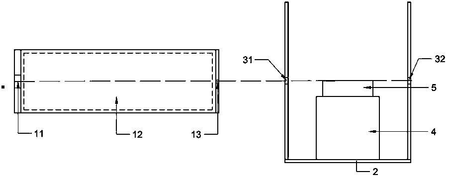 Grazing incidence experiment device for neutron small-angle scattering