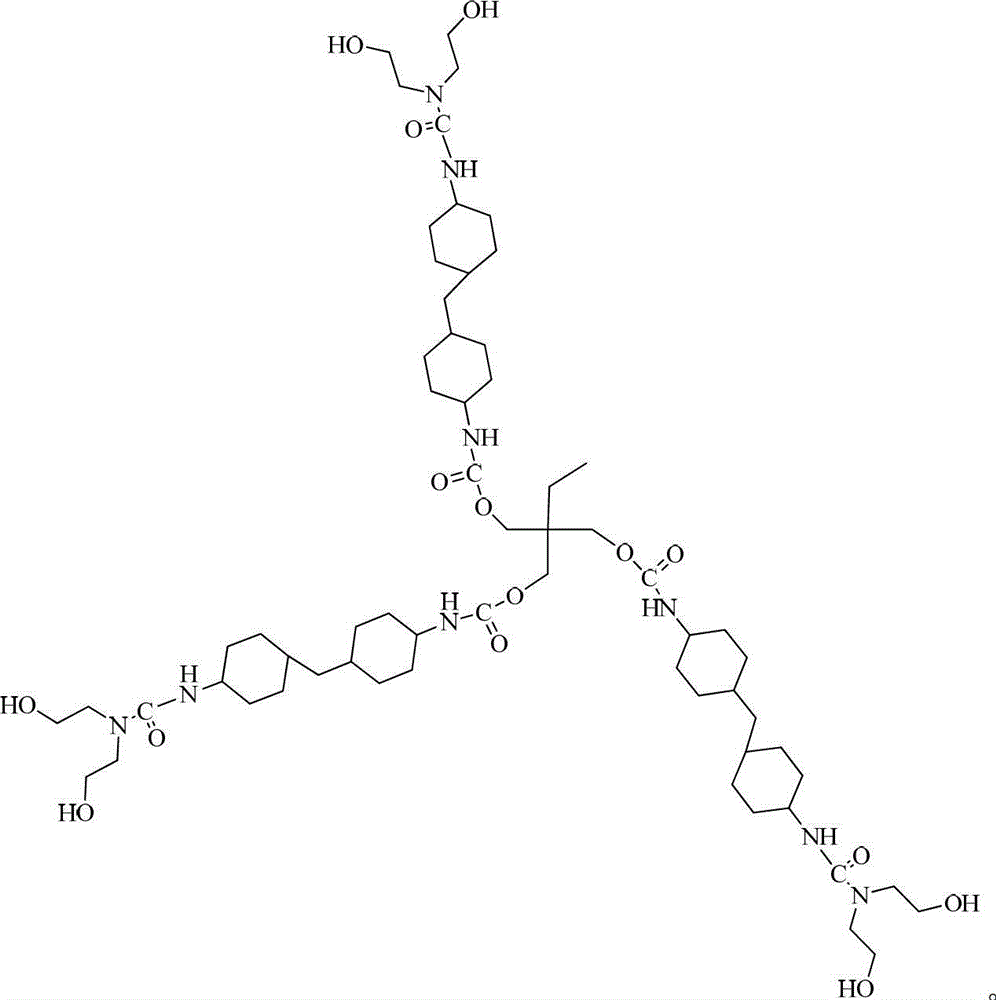 Preparation method of hydroxyl-terminated hyperbranched polyurethane