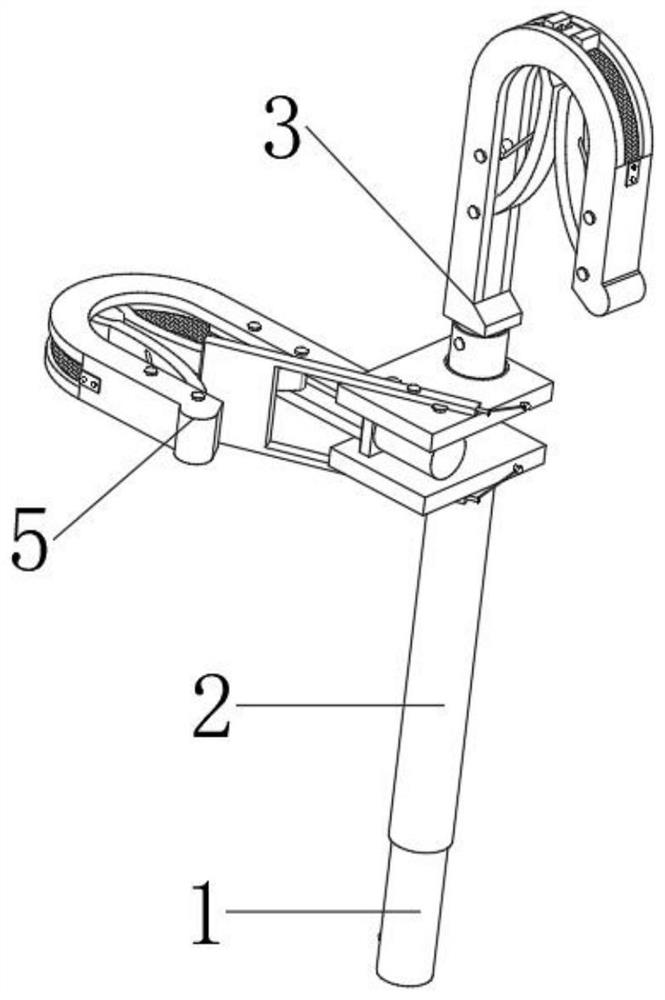 A kind of insulation rod with double clamps and mother and child for live work