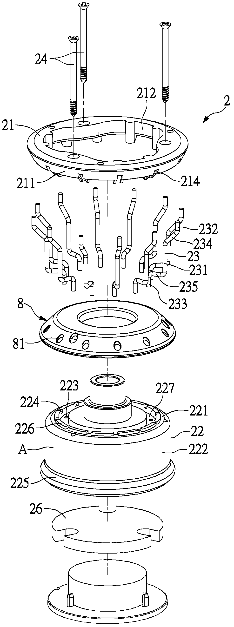 Yarn feeding device, yarn storage wheel of yarn feeding device and assembly method thereof