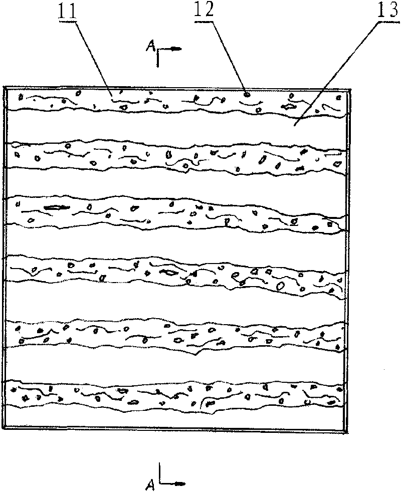 Process for producing natural travertine-imitated vitrified brick
