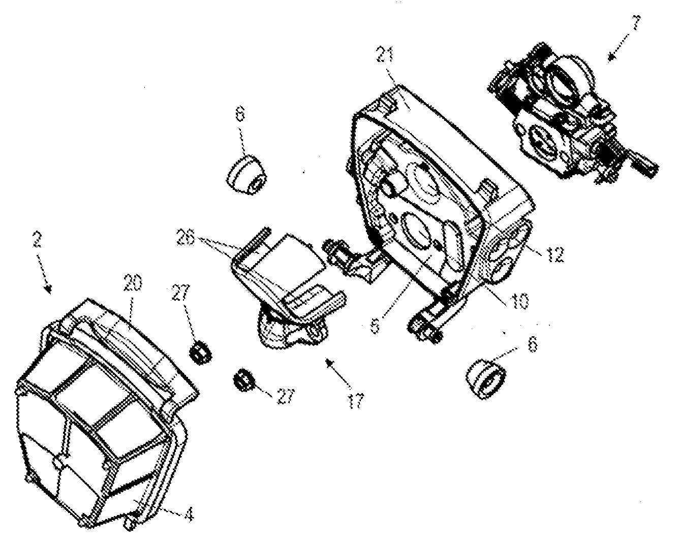 Air filter arrangement for an internal combustion engine
