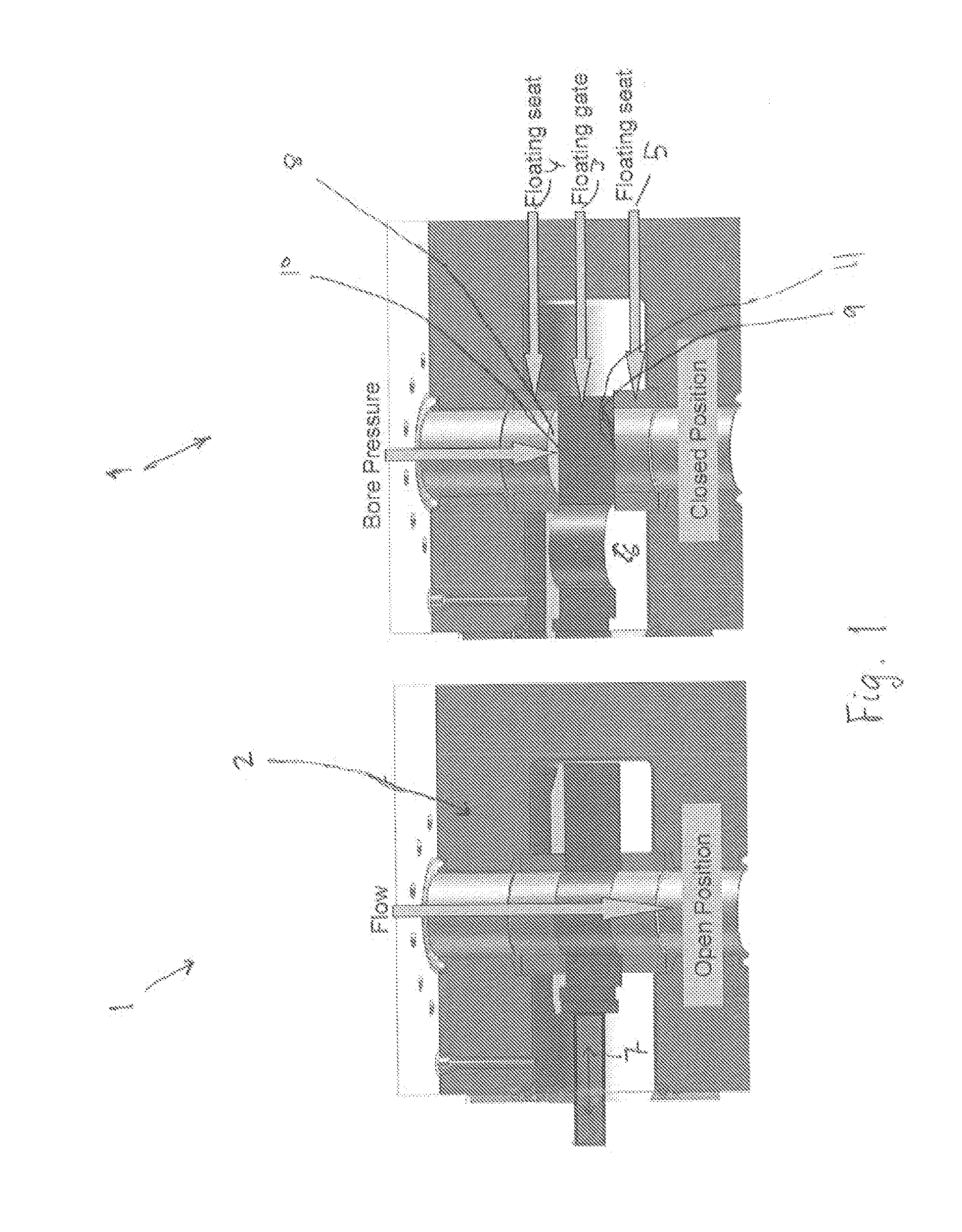 Dlc-coated gate valve in petroleum production or water injection