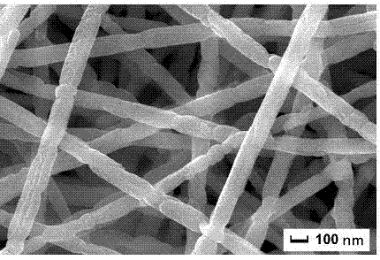 Method for preparing ferrite nano fiber