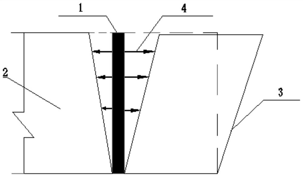 Stone static crushing construction method