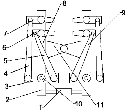 Bending machine with combined clamping mechanism