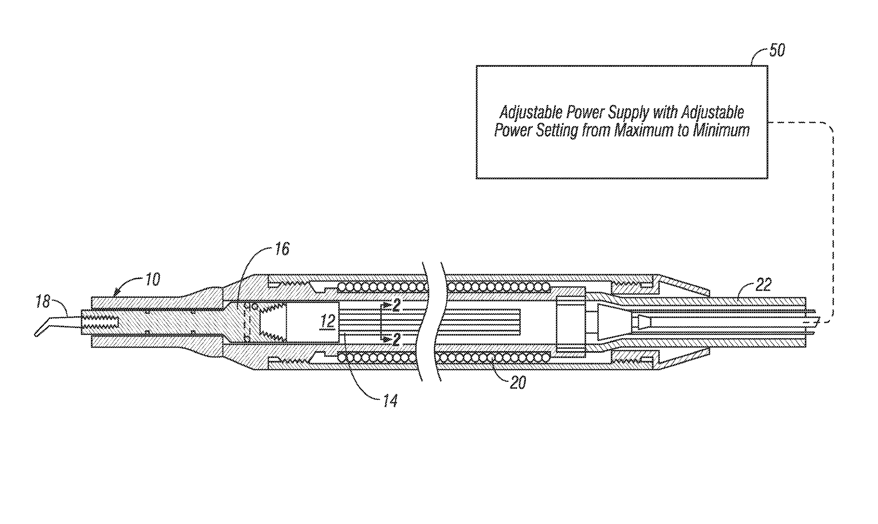 Efficiency-modulated ultrasonic instrument inserts