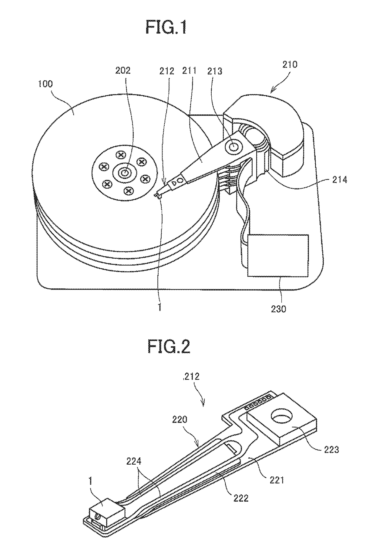 Magnetic recording head with spin torque oscillator, head gimbal assembly and magnetic recording apparatus