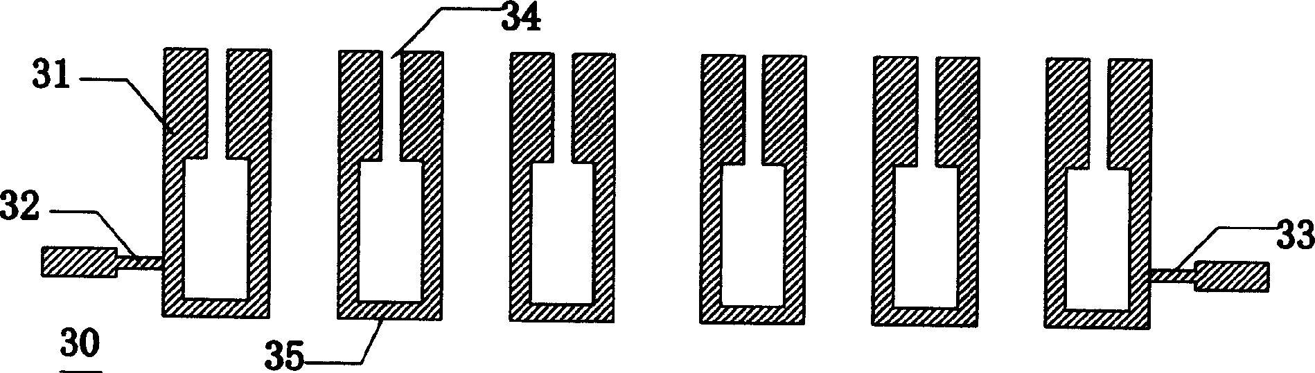 Resonator with symmetric double helix structure and filter thereof