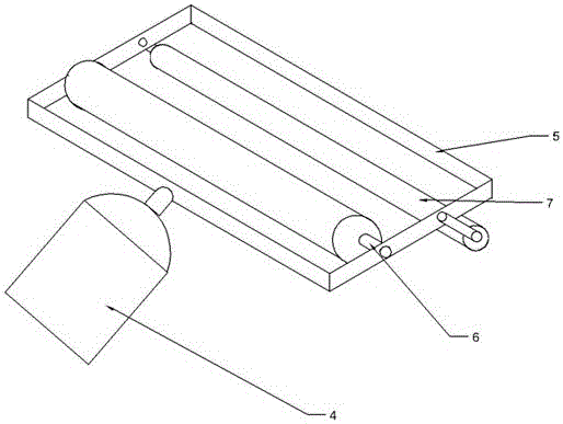 Protective film pasting mechanism for door plate