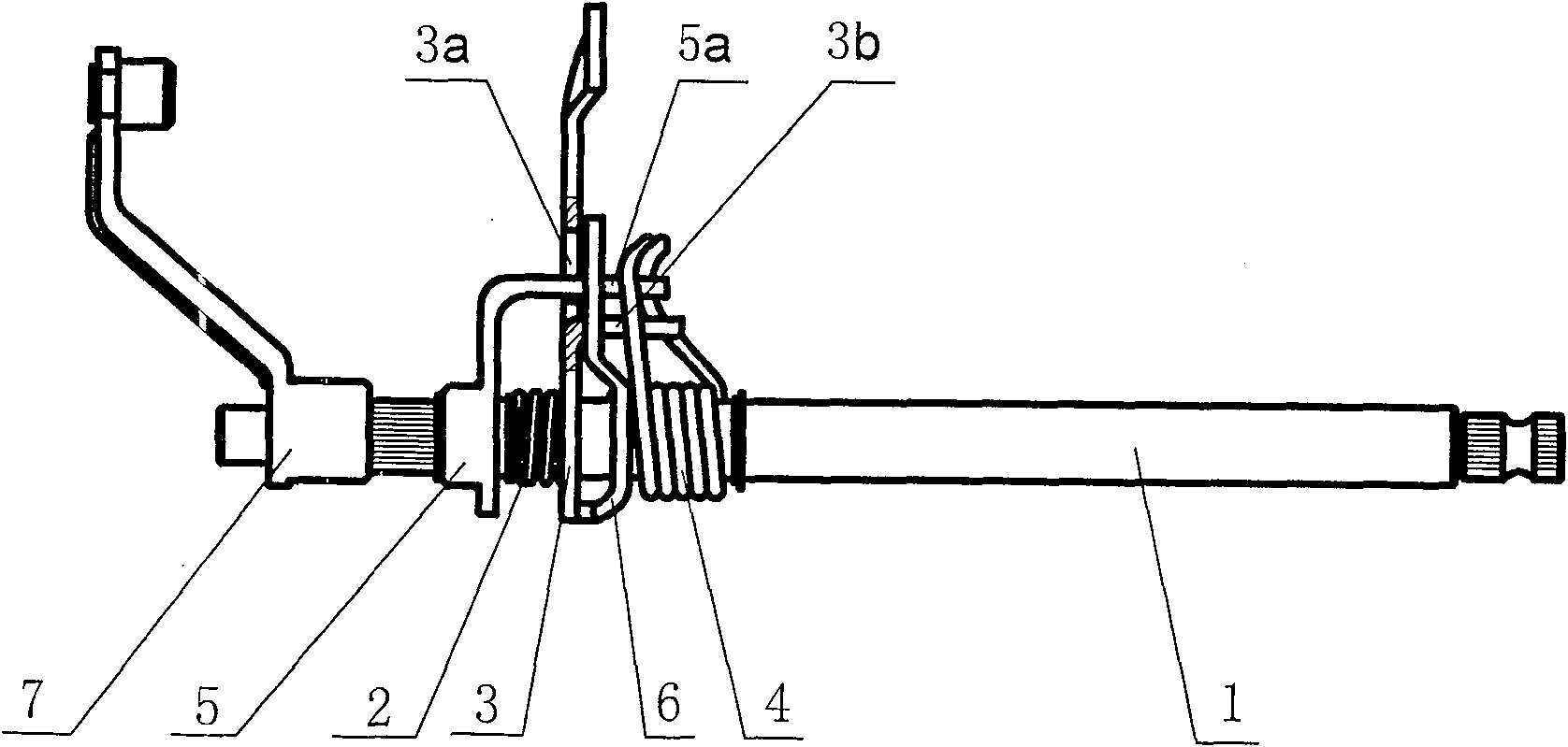 Automatic double-clutch engine gear arm