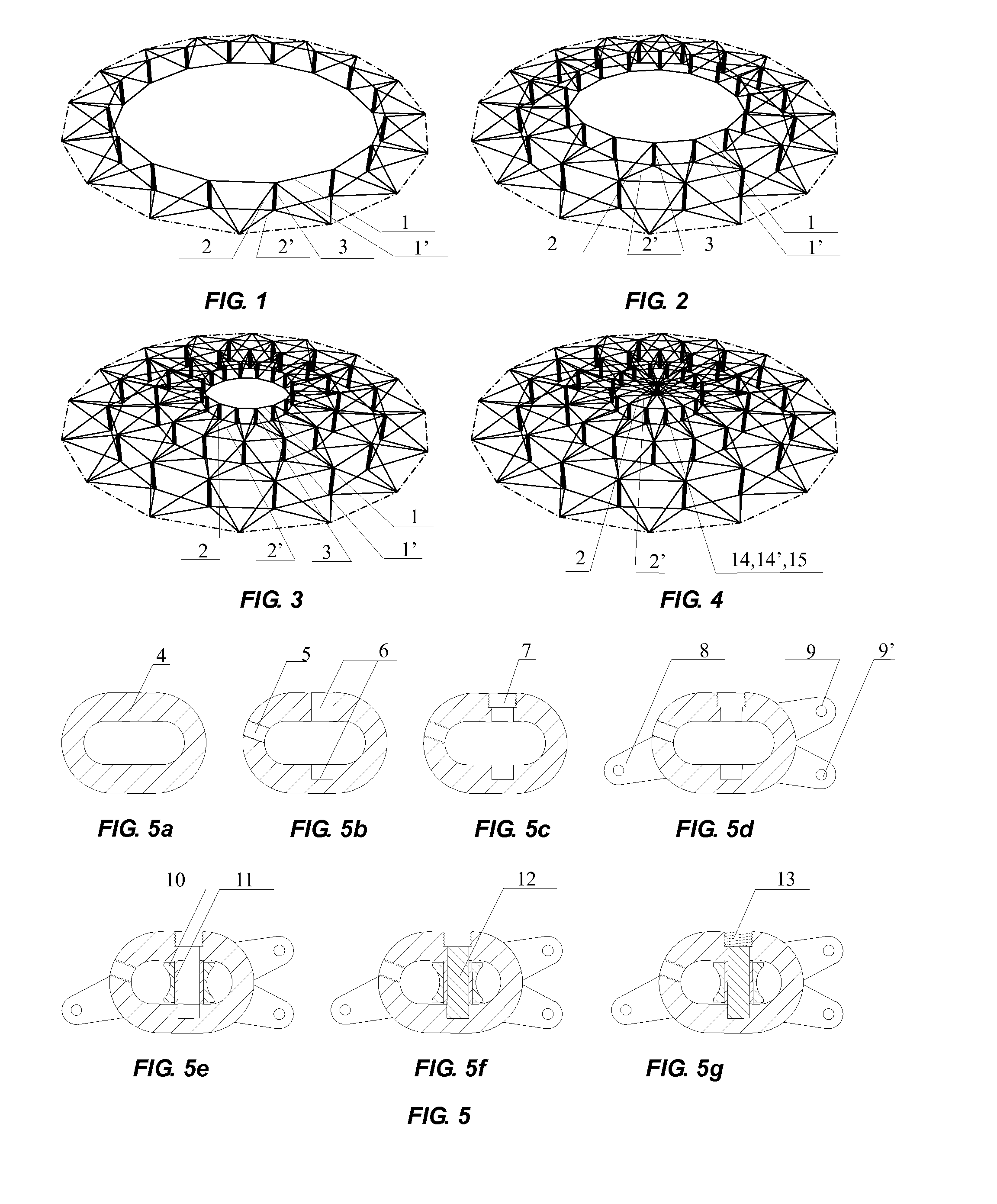 Layer-by-layer double-hoop sunflower-shaped cable dome structure and its construction method