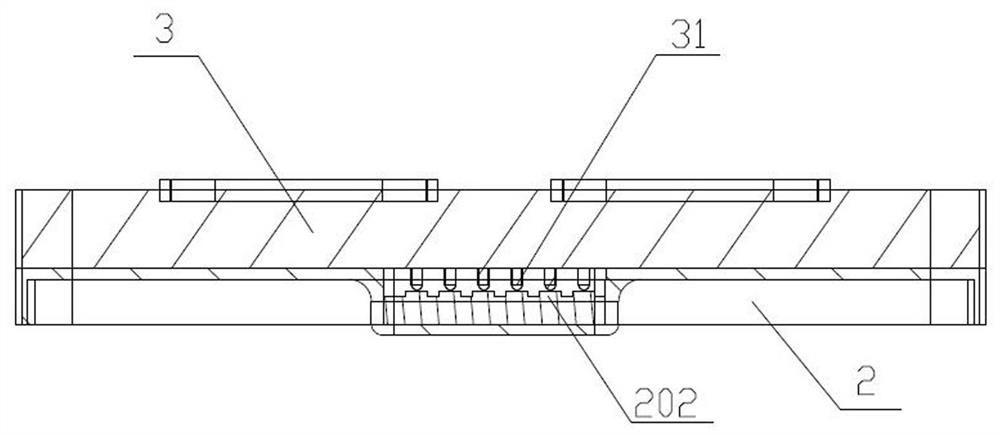 Multi-switch bottom box connecting structure