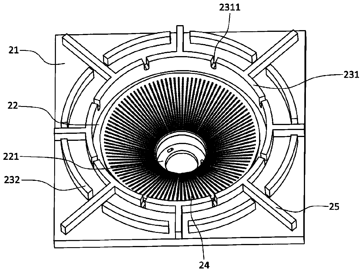 Floor soup stove with overflow flame recovery function and overflow flame recovery method thereof