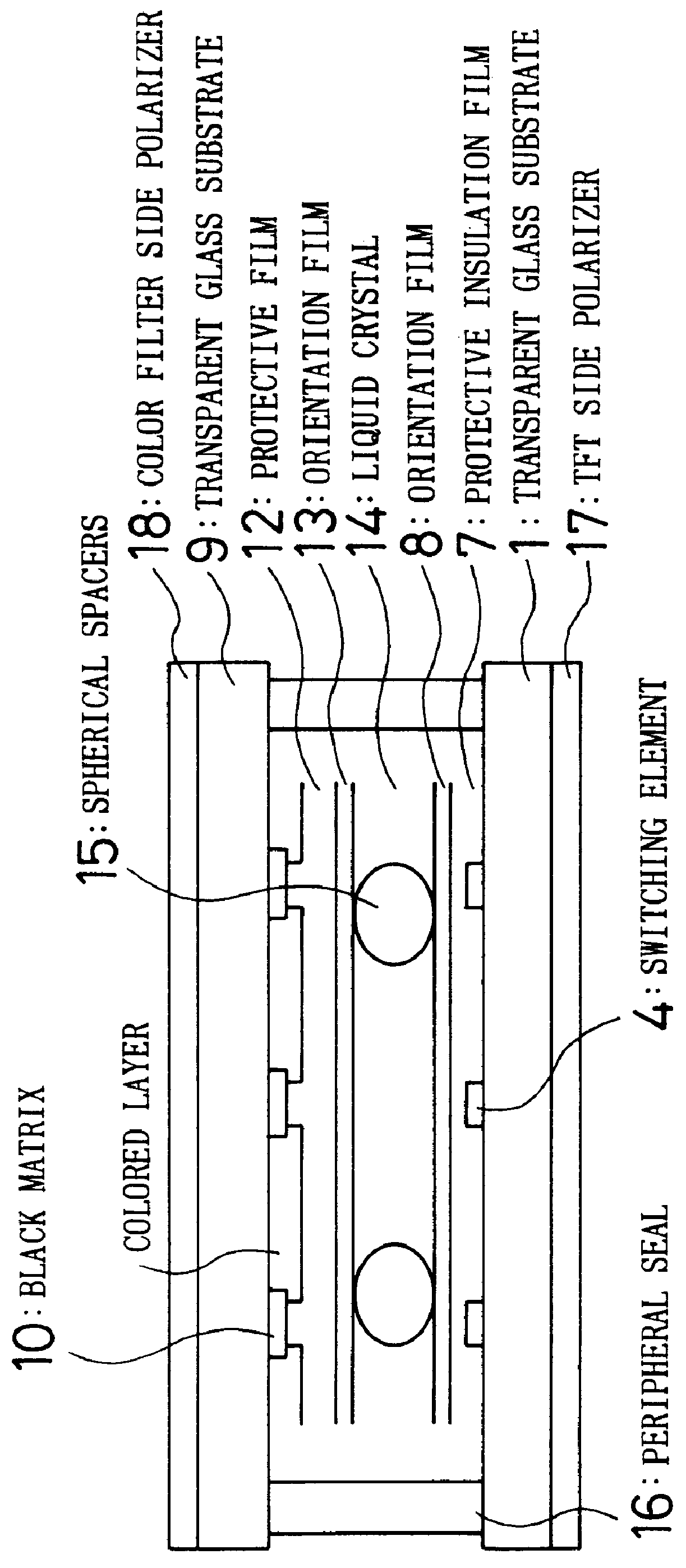 Liquid crystal display device and manufacturing method for same