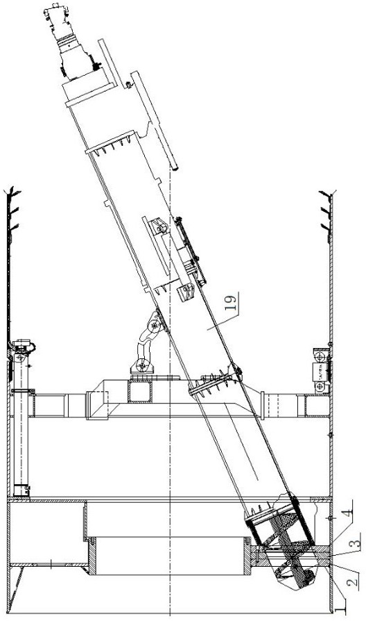 A double-gate structure of the front gate gate of the bulkhead of the earth pressure balance shield screw conveyor
