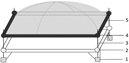 Double-layer film covering method for greenhouse