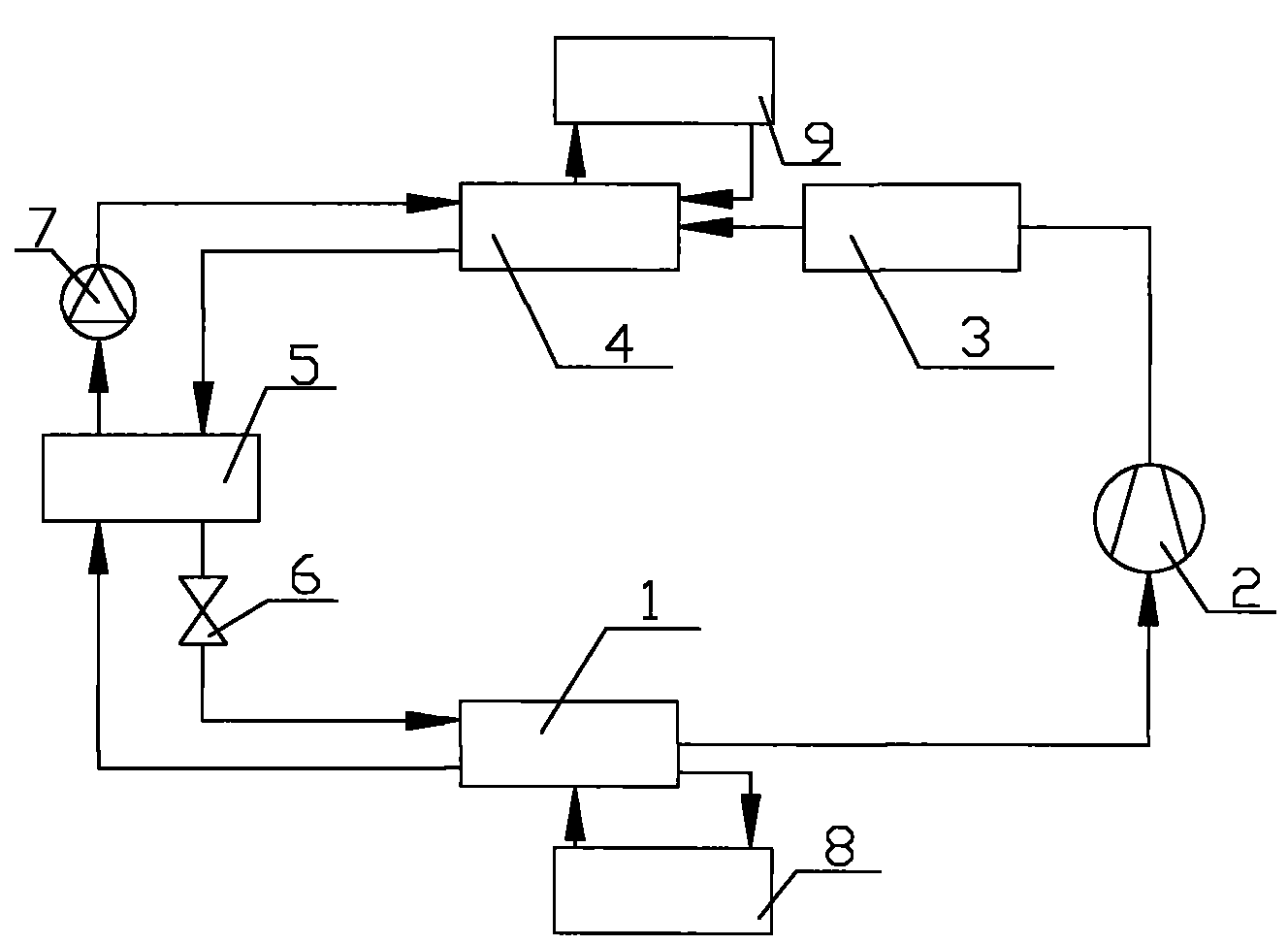 Solution pressure transformation desorption/compressing refrigeration cycle apparatus