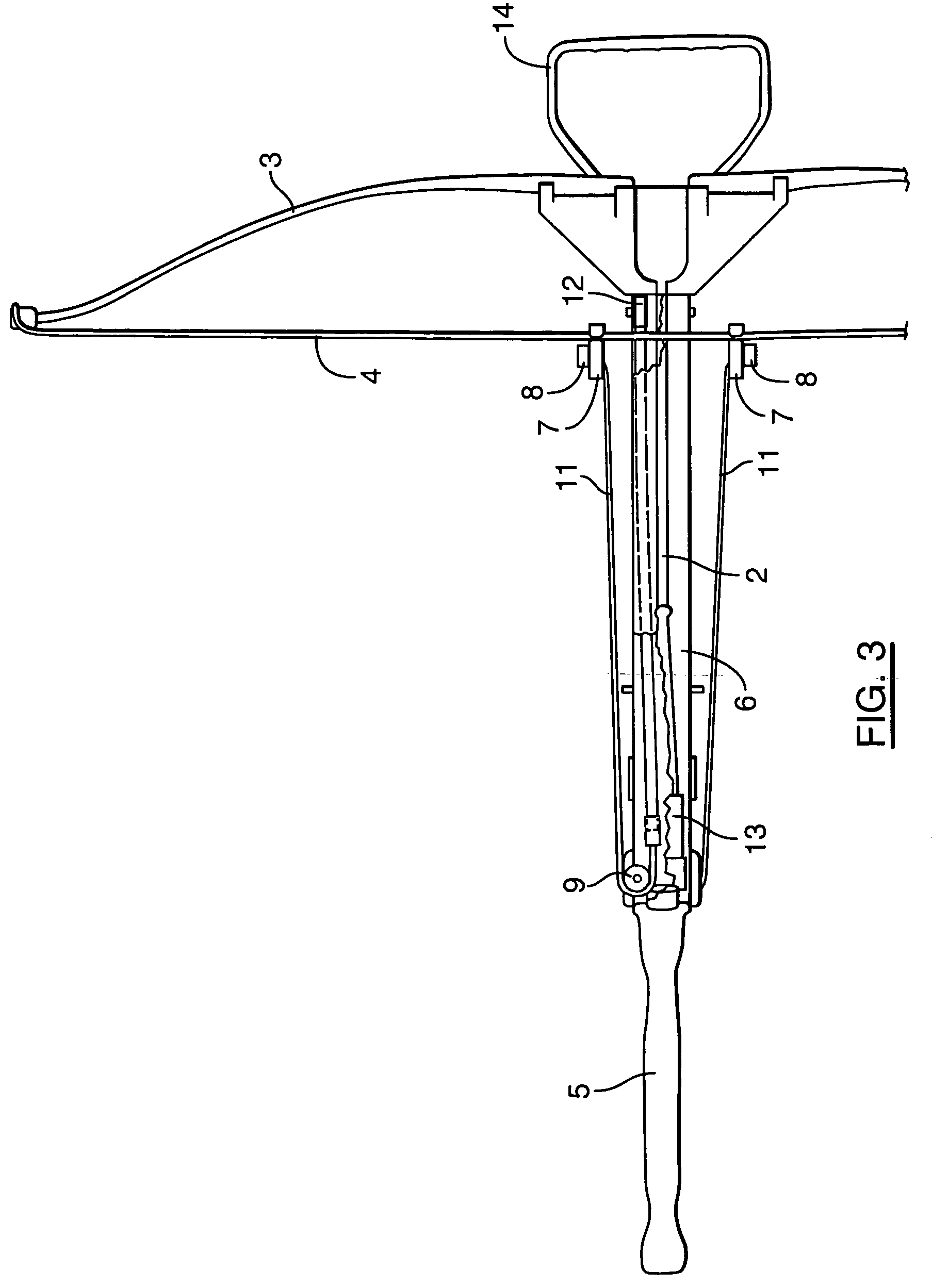 Crossbow cocking and stringing device